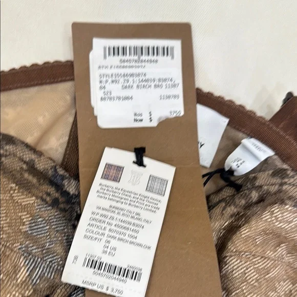 Burberry Brown and Black Lace Bustier dress - Picture 8 of 16